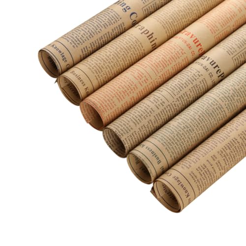 Papier Kraft Vintage BESTOMZ pour Emballage Fleurs et Projets DIY Rétro