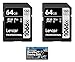 Lexar 32GB Professional 1000x SDHC Class 10 UHS-II Memory Card 2-Pack Bundle with Microfiber Cloth
