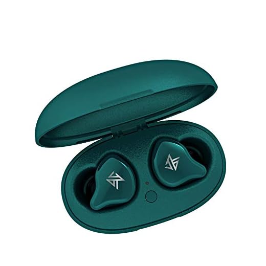 Linsoul KZ S1 1DD+1BA Hybrid TWS Bluetooth 5.0 Wireless Earphones with Smart Touch, Noise Cancelling (Green)