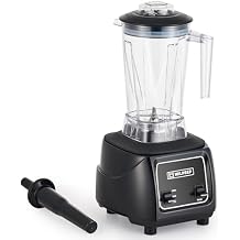 WILPREP Commercial Blender, 3.5HP Motor, Speed Dial & Toggle, ETL+NSF