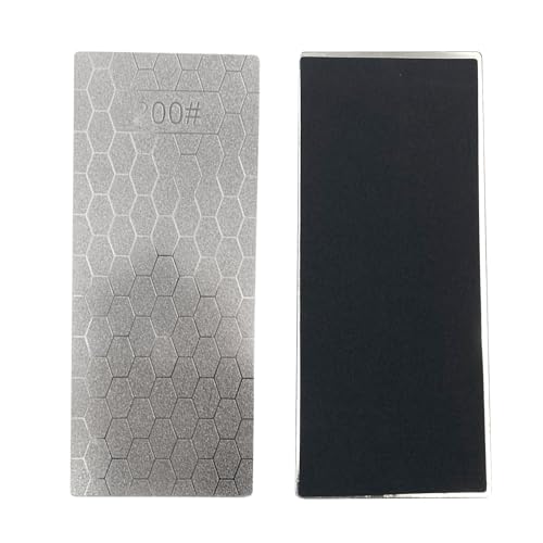 5 Stück Messerschärfsteine, 200/400/1200/2500/3000 Diamant-Läppplatten für Messer, Äxte, Beile, Rasenmäherklingen, Astscheren und Meißel