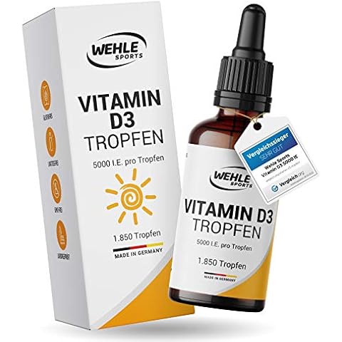 Vitamin D3 Laborgeprüfte 5000 IE pro Tropfen hochdosiert Vergleichs-Sieger 2019-2021 Cover
