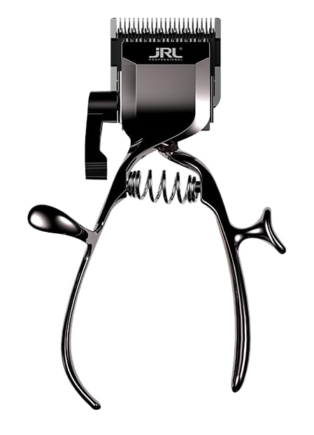 Amazon Series JRL OG-1855 Professional Hair Manual Clipper No Power Needed for Silent Cutting Vintage Barber Tool for Head & Beard Trimming Barbershop Home & Demo Use Collector Steel Design