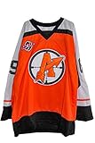 borizcustoms Doug The Thug Glatt Movie Orangetown Hockey Jersey Stitch (42, Orange)