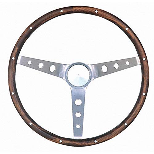 Grant 966-0 Classic Nostalgia Style Steering Wheel With Walnut Grip And Brushed Stainless Spokes #TOP2