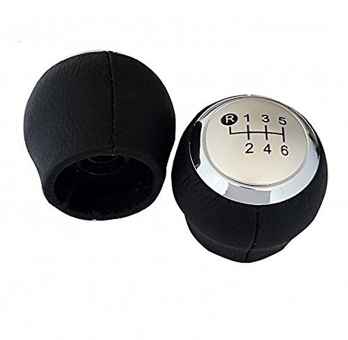 CBT - Pomello del cambio in pelle argento 6 Gang