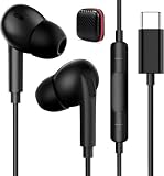 Cuffie USB C con Cavo per Samsung A26 A16 A17 5G Galaxy A56 A36 A55 A35,In Ear Auricolari Tipo C con Microfono Stereo Auricolare per iPhone 16e Pixel Xiaomi Redmi Note 14 Pro+ Oppo Find X9 Honor Magic