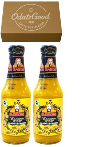 Baron Banana Ketchup 14oz (397g) 2-Pack – Product of St. Lucia – Curated & Packaged by ODatzGood