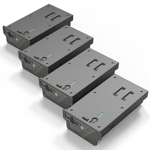 4PCS New Reveal Lithium Battery Pack for Reveal Camera Enhanced Solar Charging Battery Compatible...