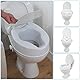 Toilettensitzerhöhung mit Deckel, Toilettenaufsatz für Senioren, Toilettenerhöhung WC Sitz Erhöhung, Erhöhter Toilettensitz 6/10/16cm, Toilettenhilfen für Erwachsene, (6 Zoll)