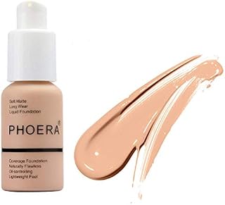 Foundation Makeup, PHOERA New 30ml Matte Oil Control Concealer Foundation Cream, Long Lasting