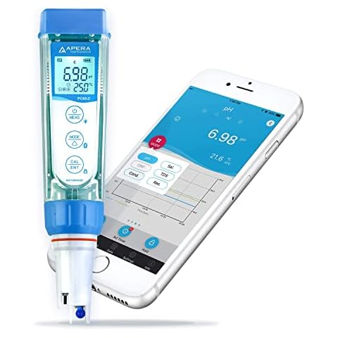 Apera Instruments, LLC-AI3719 PC60-Z Bluetooth Multi-Parameter Smart Tester Powered by ZenTest Mobile App, Measuring pH/Conductivity/TDS/Salinity/Resistivity/Temp. Cover