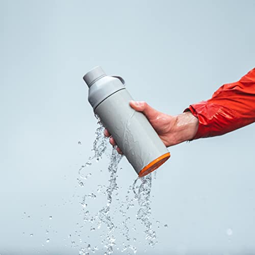 Ocean Bottle - Recycled Stainless Steel Drinks Reusable Water Bottle - Eco-Friendly & Reusable - Rock Grey - 1L #TOP4