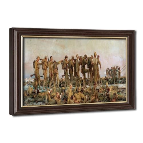 Impression sur toile Gassed Sargent cadre à suspendre pour décorer un bureau