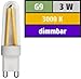 Produktbild LED-Stiftsockellampe Filament McShine ''Silicia''. G9. 3W. 300 lm. warmweiß. dimmbar