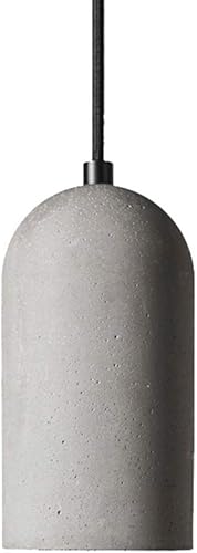 Luces colgantes de cemento de hormigón industrial, E26 Vintage American Village Style Candelabros para restaurante, bar, encimera, cocina, isla,