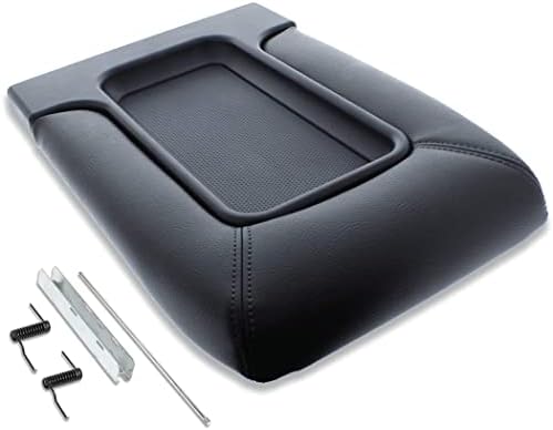 EcoAuto Center Console Lid Kit for 99-07 Silverado, Avalanche, Suburban, Sierra, Yukon - Replaces OEM 19127364, 19127365, 19127366 - Dark Gray