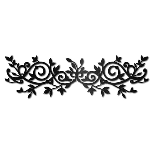 CREATCABIN Decoración Pared Hoja Árbol Metal,Rama Olivo,Arte Pared,Hoja Negra,Esculturas Desplazamiento Hierro Forjado,Decoración Pared,Cartel Rústico para Colgar Encima Cama,SaEstar,Hogar,40x12cm