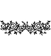 CREATCABIN Décoration Murale en Forme de Feuille D'Arbre en Métal,Branche D'Olivier,Feuille Noire...