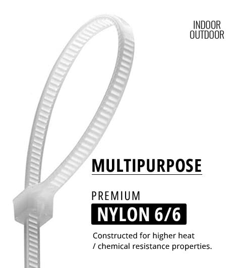 Miniatura 4 de Varios bridas de cremallera de 4681012 1000 piezas en una bolsa con cierre de cremallera Nuestras bridas surtidas en blanco natural son resistentes