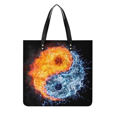 Sac à bandoulière Glace Feu Tai Chi pour vos voyages et virées shopping urbaines