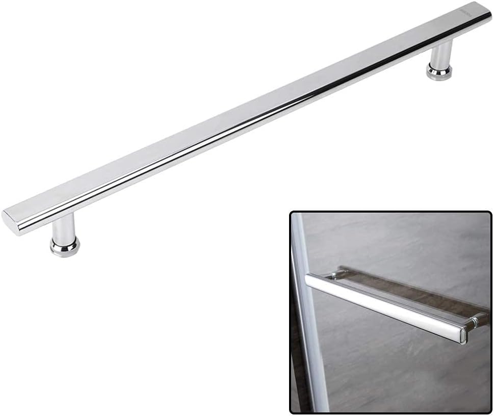 Shower door handles,Shower Door Handle and Pulls Replacement Sets for Glass Door | Bathroom Door Knobs for Shower Enclosures Screen Internal/External | Polish Chrome Towel Bar (Color : ( Color : Chrom