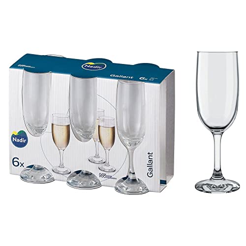 Conjunto de 6 Taças Para Champagne Nadir Gallant 180ml 3929
