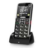 Mosthink 4G Unlocked Cell Phones for Seniors, Basic Cell Phone for Elderly, SOS Senior Mobile Phone Big Button Big Volume, Hearing Aid Compatible with Charging Dock (Black)