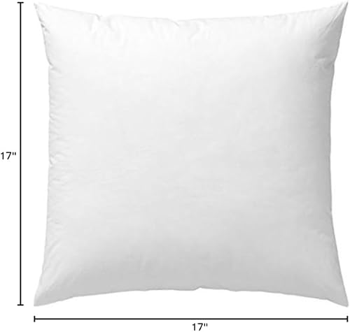 Miniatura 10 de Funda 100% algodón, almohada de plumas y plumón, el mejor uso para almohadas decorativas y para personas que duermen firmemente, tamaño 17 x 18