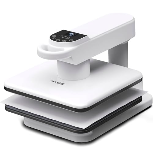 AKEYDIY Swivel Auto Heat Press 15\"x15\" Heat Press Machine for T Shirts, Professional Sublimation Shirt Press Heat Transfer Machine with Auto Open & Release, Adjustable Pressure & Higher Heating Height