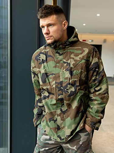 Surplus Men's Windbreaker With Zipper Woodland Size Xxl #TOP7