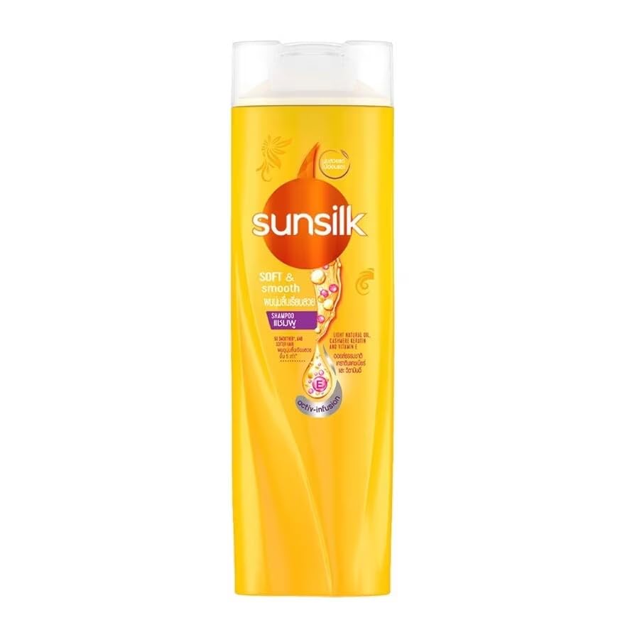 Sunsilk Soft & Smooth Shampoo, Natural Oils Formula for Long Hair, Nourishing & Tangle-Free, 120 ml