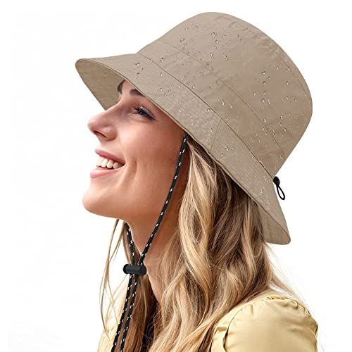 Durio Summer Beach Bucket Hats For Men Women Outdoor Packable Sun Hat Summer Travel Beach Bucket Hat Unisex Khaki One Size #TOP7