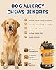 Dog Allergy Chews 260Ct - 23oz Dog Supplements for Itchy Skin and Paw Licking, USA Lab Formula with Probiotics, Dogs are Human Multivitamin Itch Relief, Boost Immune System #5