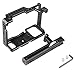 Foto4easy Camera Cage Stabilizer,Aluminum Alloy Camera Video Cage with Cold Shoe and Top Handle Grip for DSLR Cameras Panasonic S1 S1H S1R
