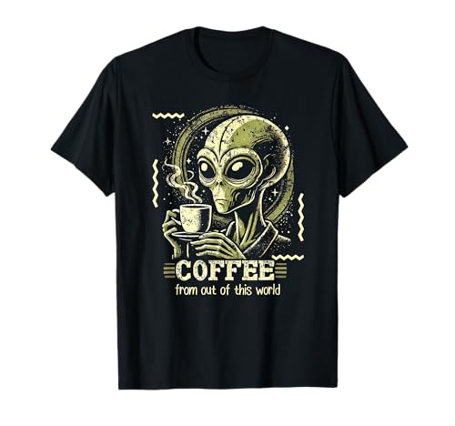 Interstellar Brew Club: Café alienígena con humor cósmico Camiseta