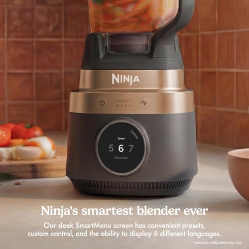 Ninja CrushBOSS Intelligent Blender, 1850PW, XL 72-oz, Mocha, LB201BR - image 5