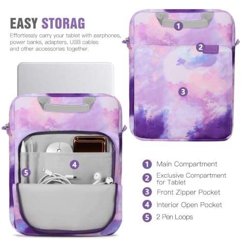 Image of TiMOVO 13 inch Laptop Sleeve for MacBook Neo /Air 2026 Carrying Case, Purple | Fit Neo A3404 (A18 Pro) & Air A3449 /A3240 (M5 /M4), with Handle & Detachable Shoulder Strap
