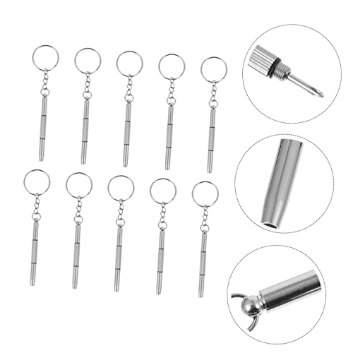 OSALADI Conjunto De 10 Pçs Chave De Conjunto De Óculos De Sol Kit De Relógio Mini Chaveiro Óculos Pa