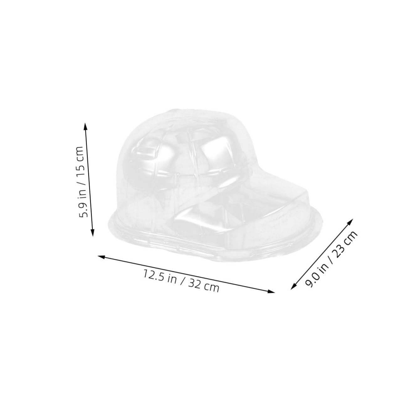 4 pezzi Cappelliera da Baseball Trasparente Supporto Espositore in Plastica Leggera e Compatta Custodia a Strati Anti Polvere e Deformazione per Uso e Negozio