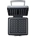 DOMO DO9149W Waffeleisen mit Timer - rechteckige belgische Waffeln 4x7 cm - silber