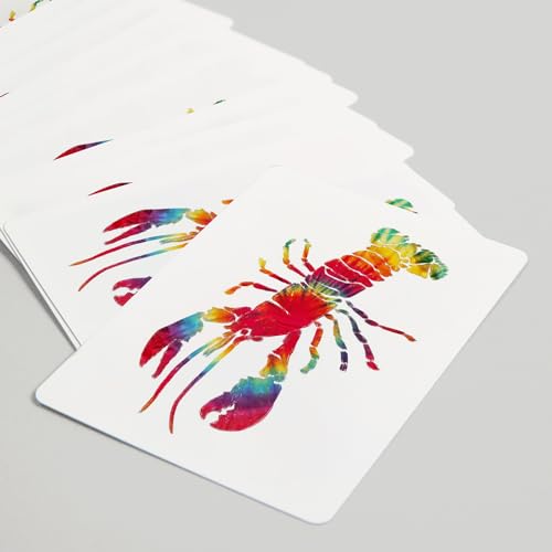 Lantern Press Lobster, Tie Dye, 52 naipes póker adultos miniatura 5
