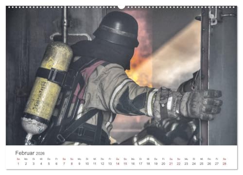 Calendrier 2026 pompiers grand format A2 horizontal cadeau idéal passionnés - 8