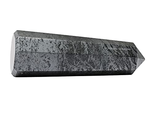 Image of Amazing Gemstone Hematite Crystal Towers - Natural Healing Crystal Point Obelisk for Reiki Healing and Crystal Grid (3 inch to 4 inch INCH)