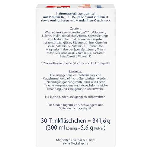 Doppelherz B12 + D3 Duo Aktiv - Hochdosiert mit Vitamin B12 + D3 zur Unterstützung einer normalen Funktion des Immunsystems - 30 Trinkfläschchen