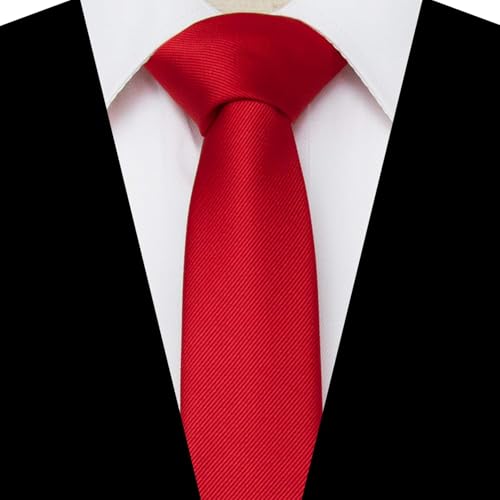 Image of Young Arrow Premium Microfiber Matte Finish Necktie for Men - Solid Formal Tie for Office, Wedding, Party, Groom & Groomsmen