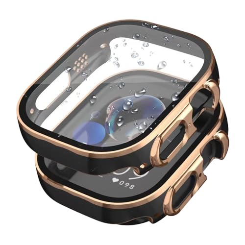 FINEEN �A�b�v���E�H�b�` �h�� �J�o�[ Series Ultra3/2/Ultra/11/10/9/8/SE3/SE2/SE/7/6/5/4 49mm ��̌^ �V�f�U�C�� 3D���p�G�b�W �����^ PC+�K���X�f�� �����ߗ� ���ϋv �S�ʕی� �����ȒP