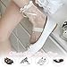 Aysatogc 4 Pairs Sheer Socks Women, Summer Socks for Women Girls Dot Bow Ankle Summer Sock with Ruffle Ultra Thin Stocking Lace See Through Sock - Thin Fashion Gift for Friends (Black & White)
