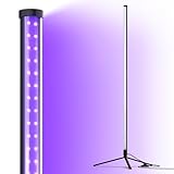 Vertikal stehendes Schwarzlicht: Beleuchten sie ihren raum mit unserem 4FT/120cm LED schwarzlichtbalken,der eine starke 385-400nm ultraviolette Wellenlänge ausstrahlt.T10 schwarzlicht für große räume,wie Partys,Halloween,clubs,musikstudios und spielzimmer