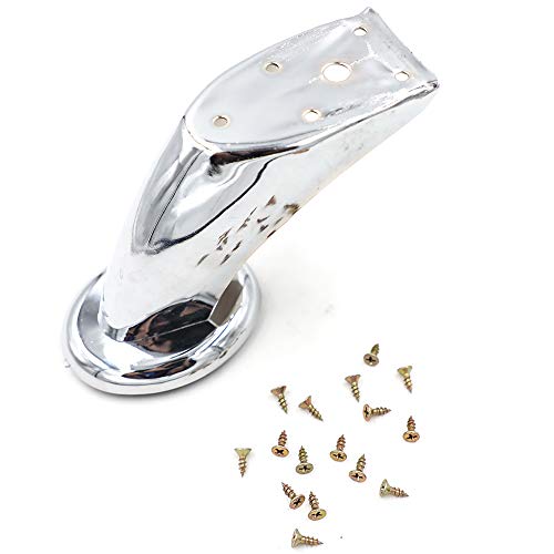 Dier 4 X Chrome Metal Sofa Leg Replacement Leg Chairs Wardrobe Feet Strong Chair Leg 120Mm thumb #3